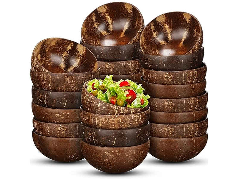 Kokosnuss-Set Bambus-Schale Kokosnuss-Kunst-Tasse Soja-Kerzen Kerzenhalter Wärmer Ostern