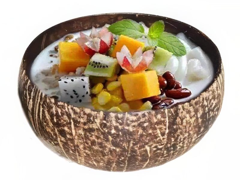 Gekühlte Kokosnuss-Frühstücksschale