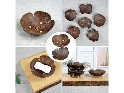 Kokosnussschalen Dekoration Braun Mit Kreativen Salsa Coco Schalen Kerzen