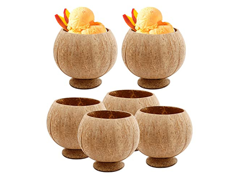 Kokosnussschalenprodukte Snacks Geschirr Löffel Vietnam Große Schalen Eigene Logo
