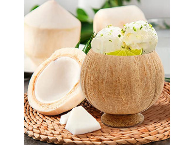 Kokosnussschalenprodukte Snacks Geschirr Löffel Vietnam Große Schalen Eigene Logo
