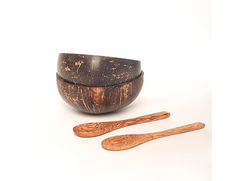Jumbo Servierschale Salatschalen Schalen 500Ml Kokosnussschale Bulk Holzkerze