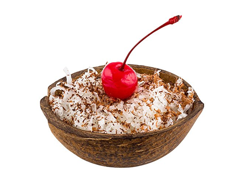 Holzschale Salatschüsseln Kokosnuss_Schale Kokosnuss-Schale Kokosnuss Gabel De Coco Coconet
